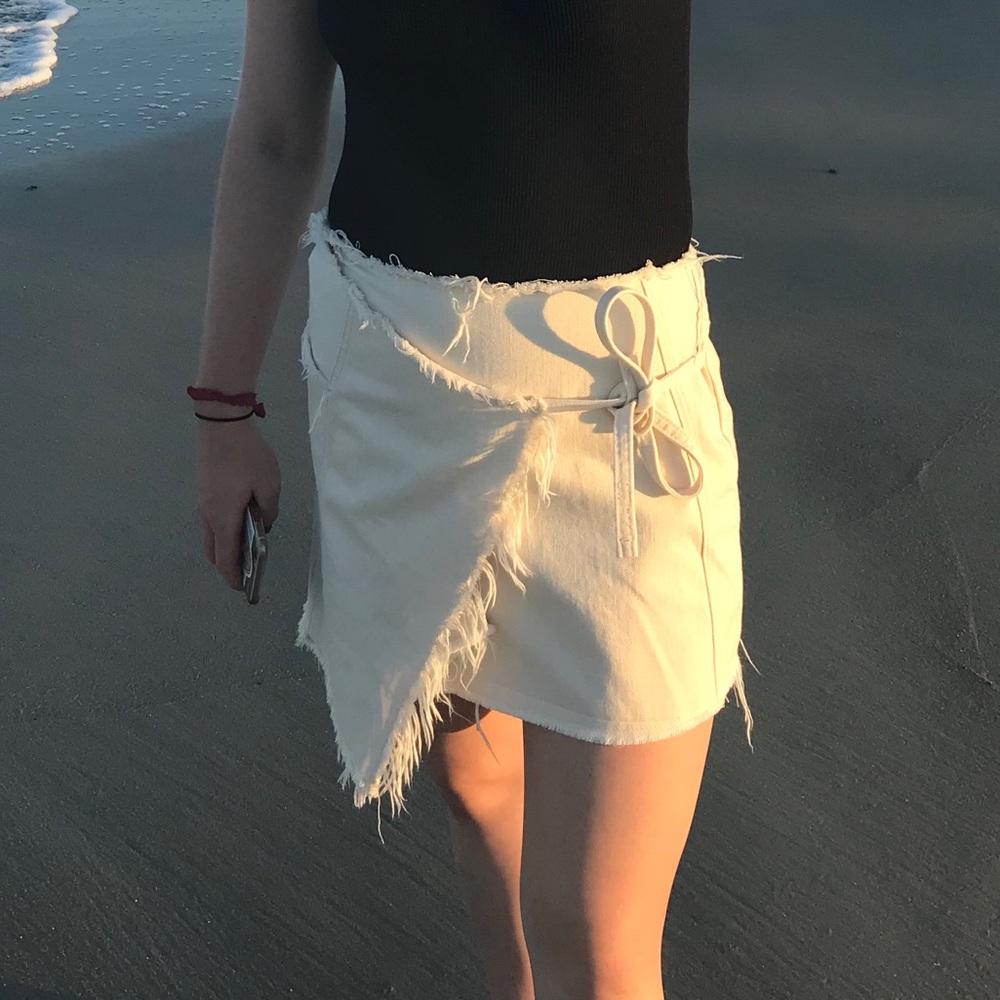 Urban outfitters small burlap wrap skirt